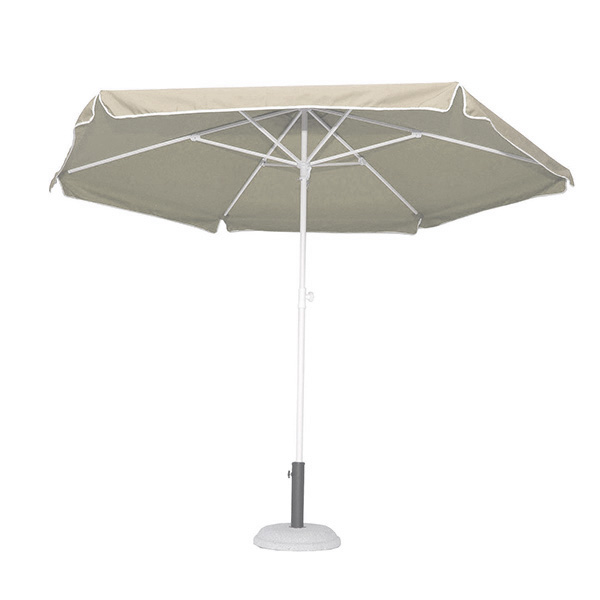 Ομπρέλα βεράντας-κήπου-θάλασσας- ημιεπαγγελματική εκρου 2,50m μεταλλική με μεταλλικό πύρο χωρίς κλίση Campus 372-5480-4