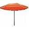 Ομπρέλα βεράντας-κήπου- θαλάσσης πορτοκαλί 2m αλουμινίου με αυτόματη περιστροφή Campus 372-5497-2