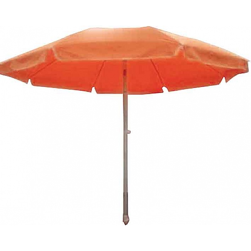 Ομπρέλα βεράντας-κήπου- θαλάσσης πορτοκαλί 2m αλουμινίου με αυτόματη περιστροφή Campus 372-5497-2