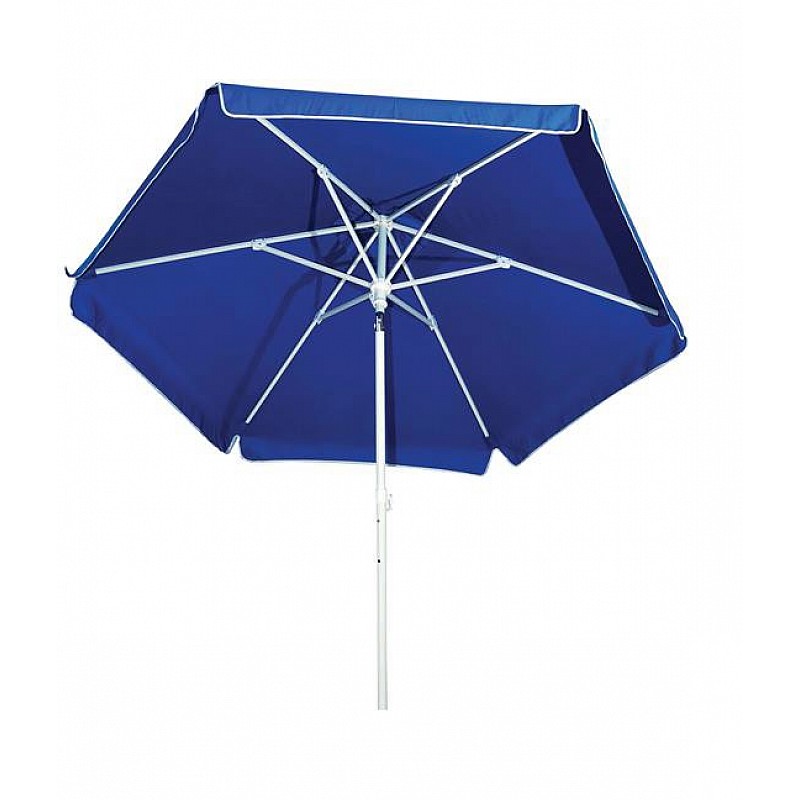 Ομπρέλα βεράντας-κήπου-θαλάσσης μπλε μεταλλική βαρέως τύπου 2m Campus 372-6587-1