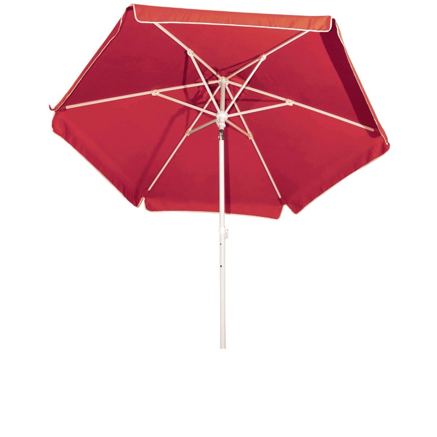 Ομπρέλα βεράντας-κήπου-θαλάσσης μπορντώ μεταλλική βαρέως τύπου 2m Campus 372-6587-16