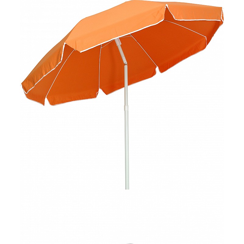 Ομπρέλα βεράντας-κήπου-θαλάσσης πορτοκαλί ενισχυμένη 2m  μεταλλική Campus 372-6594-2