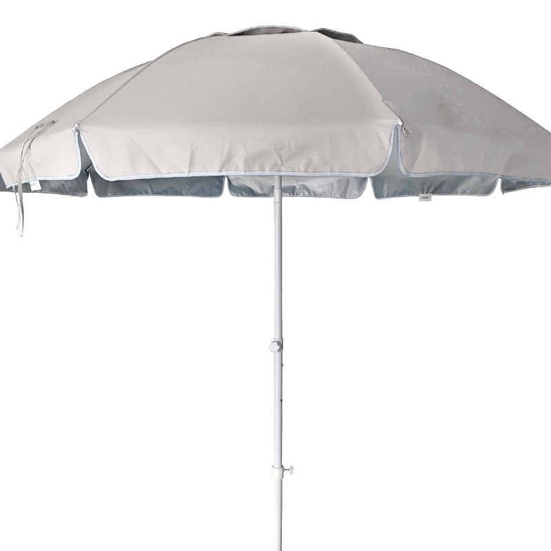 ΟΜΠΡΕΛΑ ΒΕΡΑΝΤΑΣ-ΚΗΠΟΥ-ΘΑΛΑΣΣΗΣ ΕΚΡΟΥ ΜΕ ΑΣΗΜΙ ΕΞΩΤΕΡΙΚΗ ΕΠΙΣΤΡΩΣΗ ΕΝΙΣΧΥΜΕΝΗ 2m ΜΕΤΑΛΛΙΚΗ