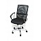 Καρέκλα γραφείου μαύρο Μπράτσα:χρωμίου με επένδυση PP Βάση:μεταλλική χρωμίου Velco 66-18665-1