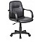 Καρέκλα γραφείου μαύρο Μπράτσα: απο PP Επιφάνεια: PVC Velco 66-20040