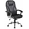 Καρέκλα γραφείου μαύρο Επιφάνεια:PU PVC Μπράτσα: Χρωμίου Βάση: Χρωμίου Μηχανισμός: δύο λειτουργειών (Relax,Ανύψωσης) Velco 66-23614