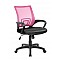 Καρέκλα γραφείου ροζ-μαύρη με μπράτσα Velco 66-33668
