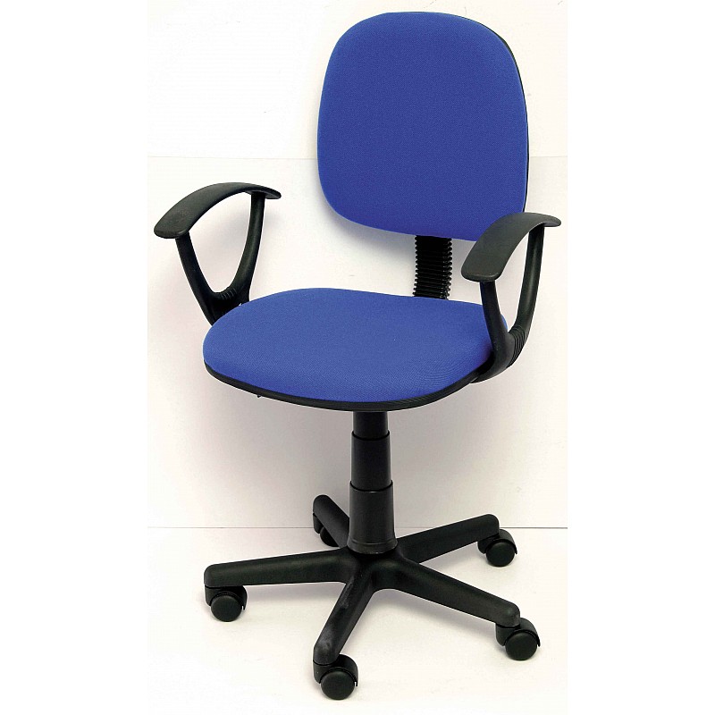 Καρέκλα γραφείου μπλε με μπράτσα Velco K04767-2