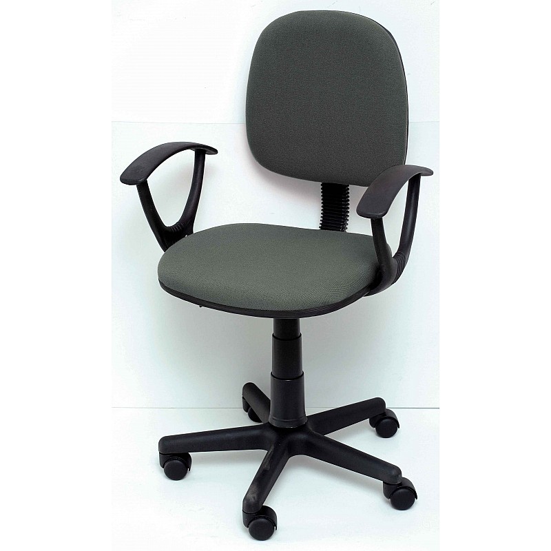 Καρέκλα γραφείου γκρι με μπράτσα Velco K04767-3
