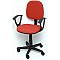 Καρέκλα γραφείου με μπράτσα κόκκινο Velco K04767-4