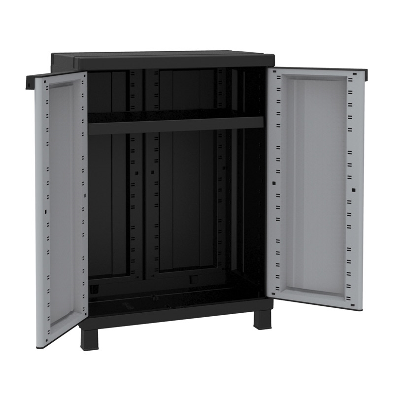 Ντουλάπα πλαστική Twist Black 680 - 2φυλλη