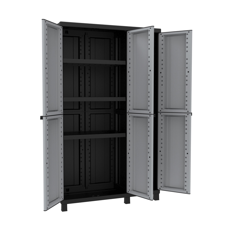 Ντουλάπα πλαστική Twist Black 102A - 3φυλλη