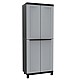 Ντουλάπα πλαστική Twist Black 3680 - 2φυλλη με διαχωριστικό