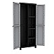 Ντουλάπα πλαστική Twist Black 3680 - 2φυλλη με διαχωριστικό