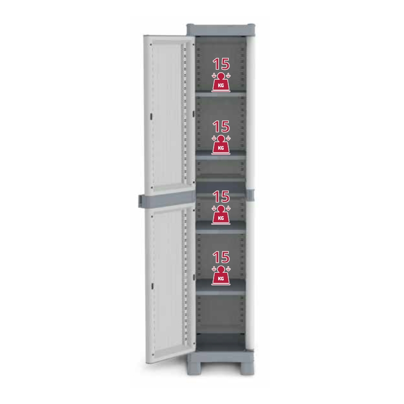 Ντουλάπα πλαστική Wave Base 2350R - 1φυλλη