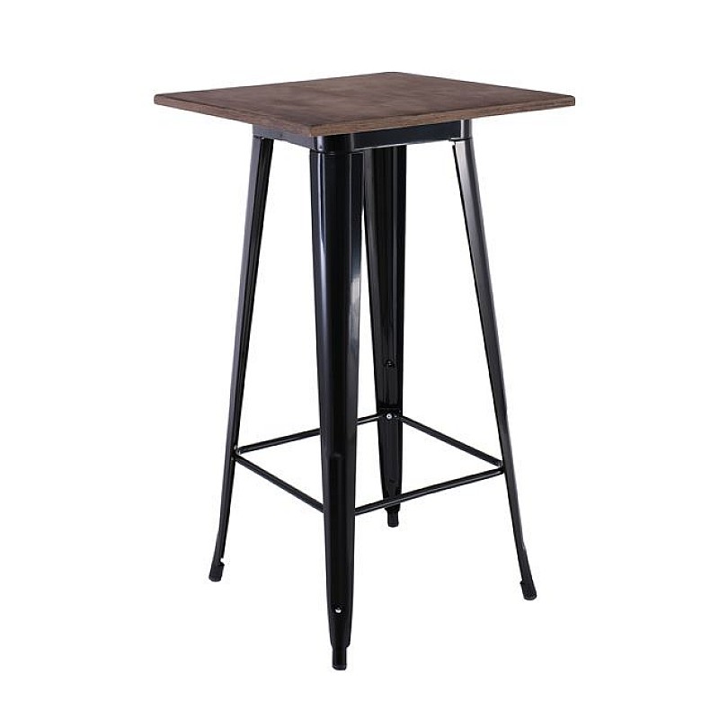 RELIX Wood Τραπέζι Bar-Pro, Μέταλλο Βαφή Μαύρο, Επιφάνεια Κ/Π Εμποτισμού Καρυδί RELIX Wood Τραπέζι Bar-Pro, Μέταλλο Βαφή Μαύρο, Επιφάνεια Κ/Π Εμποτισμού Καρυδί