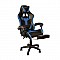 BF7860 Gaming-Relax Πολυθρόνα Γραφείου Διευθυντή με Υποπόδιο Pu Μαύρο - Μπλε
