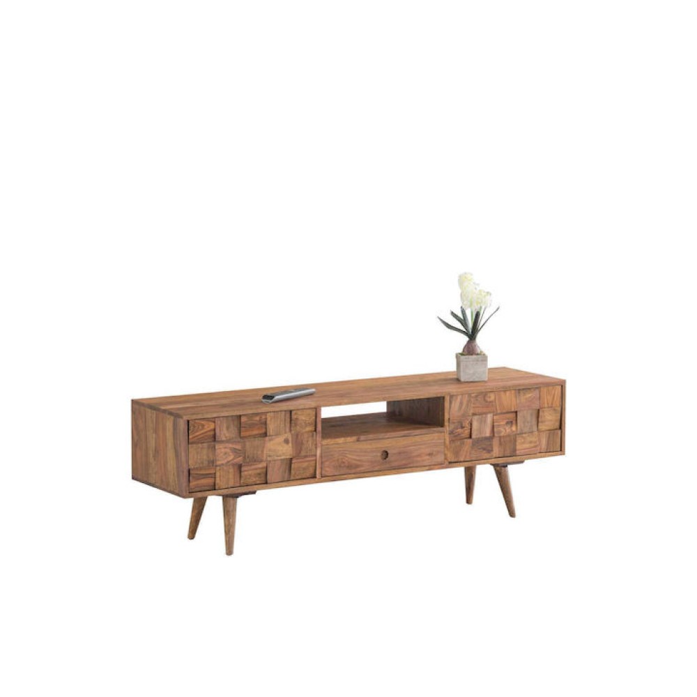 TEKA-W Έπιπλο TV Ξύλο Ακακία Φυσικό