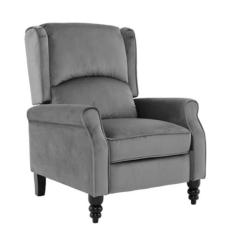 SIMPLE Relax Πολυθρόνα Μπερζέρα Σαλονιού, Καθιστικού, Ύφασμα Velure Γκρι SIMPLE Relax Πολυθρόνα Μπερζέρα Σαλονιού, Καθιστικού, Ύφασμα Velure Γκρι