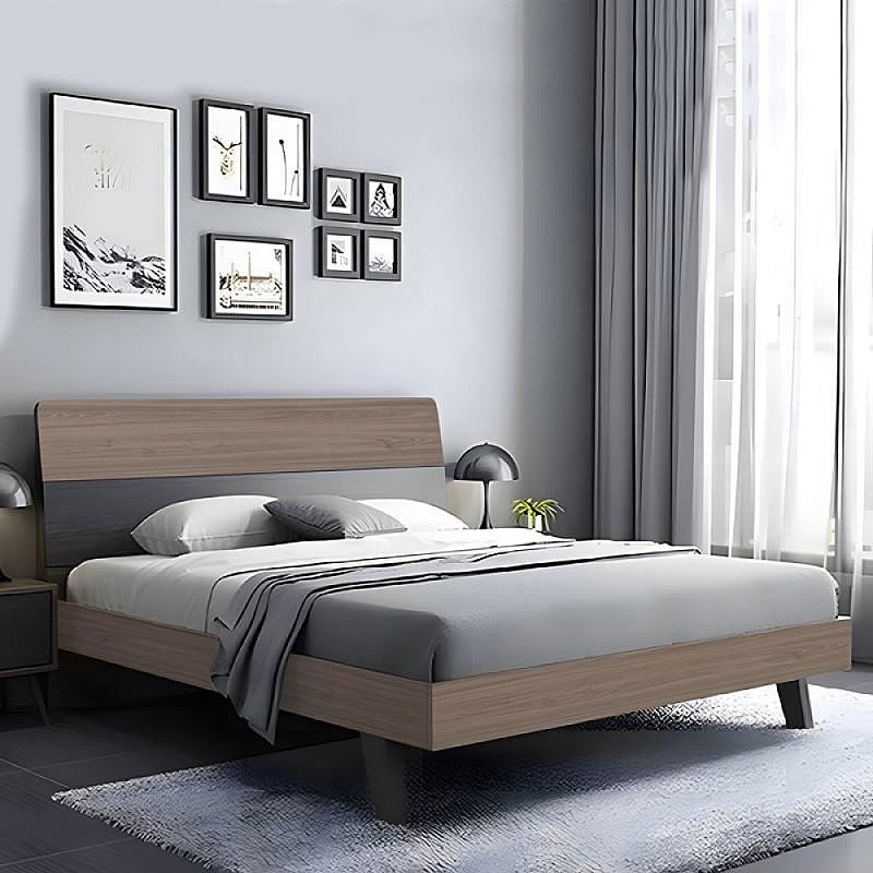 VANITY Κρεβάτι Διπλό, για Στρώμα 160x200cm, Απόχρωση Sonoma Oak-Grey VANITY Κρεβάτι Διπλό, για Στρώμα 160x200cm, Απόχρωση Sonoma Oak-Grey
