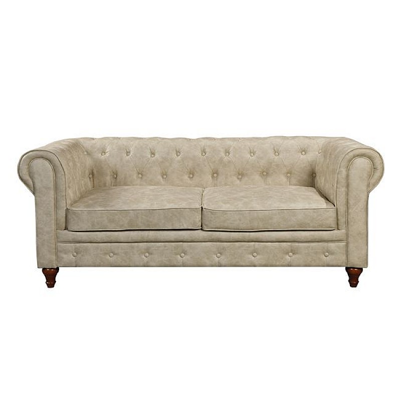 CHESTERFIELD Kαναπές 3Θέσιος Σαλονιού - Καθιστικού, Ύφασμα Απόχρωση Μπεζ CHESTERFIELD Kαναπές 3Θέσιος Σαλονιού - Καθιστικού, Ύφασμα Απόχρωση Μπεζ