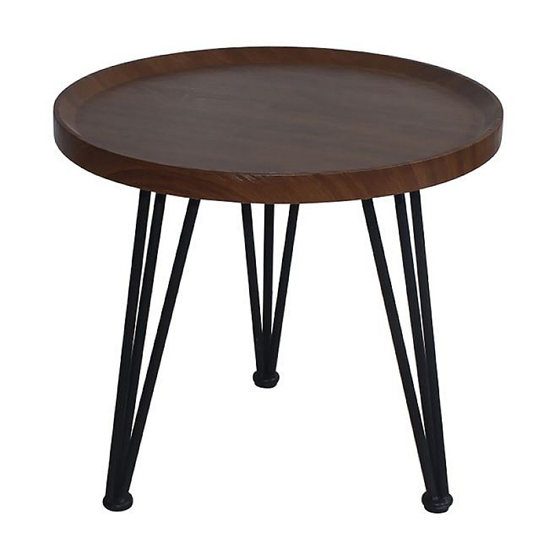 MATRIX Τραπεζάκι Σαλονιού Καθιστικού, Μέταλλο Βαφή Μαύρο, Ξύλο Καρυδί MATRIX Τραπεζάκι Σαλονιού Καθιστικού, Μέταλλο Βαφή Μαύρο, Ξύλο Καρυδί
