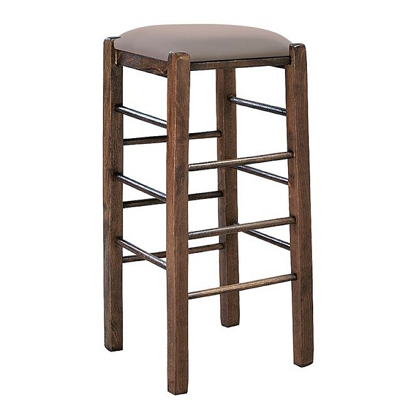 ΤΑΒΕΡΝΑΣ Σκαμπό BAR, Οξιά Βαφή Εμποτισμός Καρυδί, Κάθισμα Pu Cappuccino ΤΑΒΕΡΝΑΣ Σκαμπό BAR, Οξιά Βαφή Εμποτισμός Καρυδί, Κάθισμα Pu Cappuccino