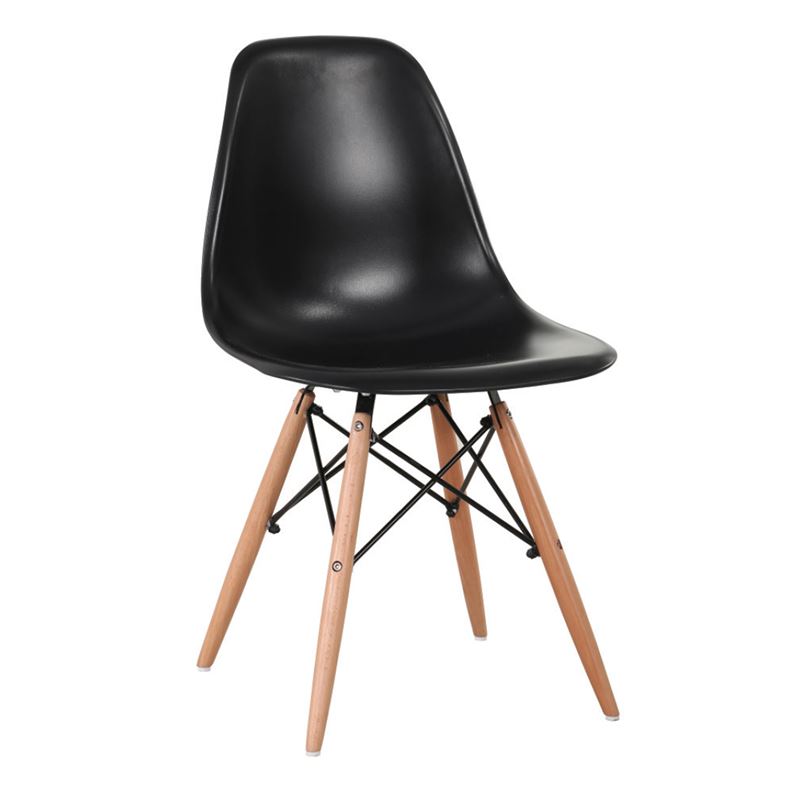ART Wood Kαρέκλα Ξύλο / PP Μαύρο