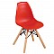 ART Wood Kid Καρέκλα Ξύλο / PP Κόκκινο
