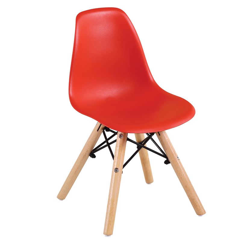 ART Wood Kid Καρέκλα Ξύλο / PP Κόκκινο
