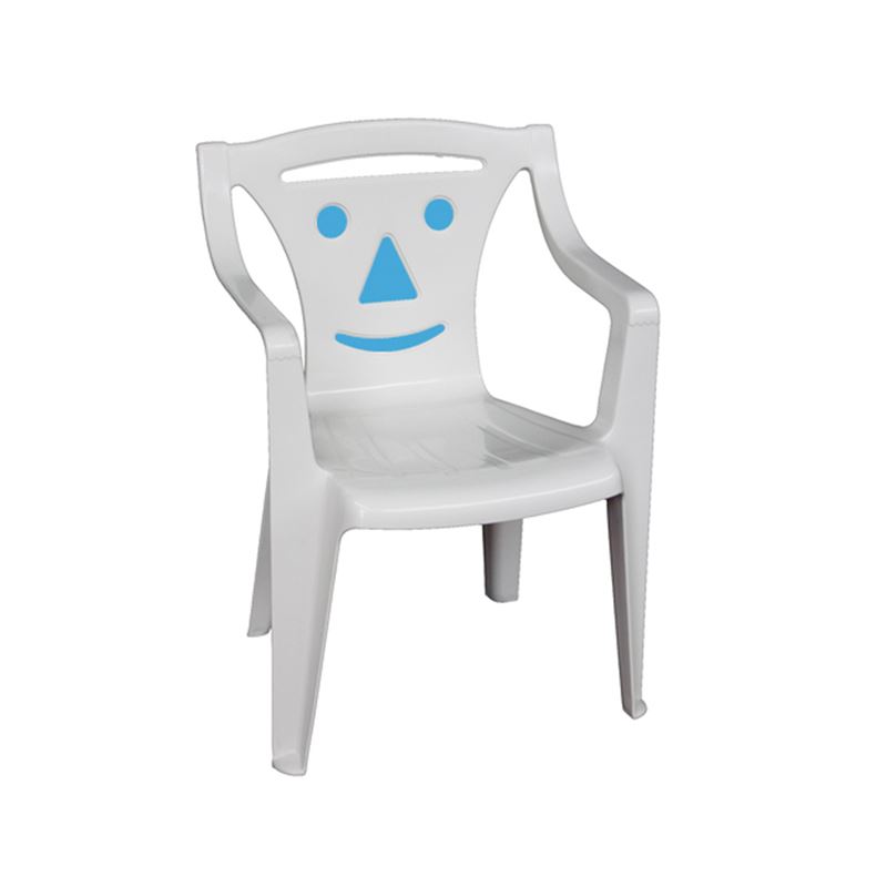 BIMBO Πολυθρονάκι Παιδικό Πλαστικό Άσπρο / Blue smile
