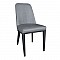 CASTER Καρέκλα Μέταλλο Βαφή Μαύρο /  Linen PU Ανθρακί