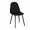 CELINA Καρέκλα Μέταλλο Βαφή Μαύρo / Pvc Μαύρο