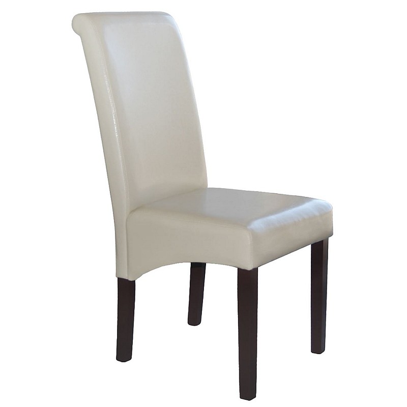 MALEVA-H Καρέκλα Ξύλο / PU Ivory