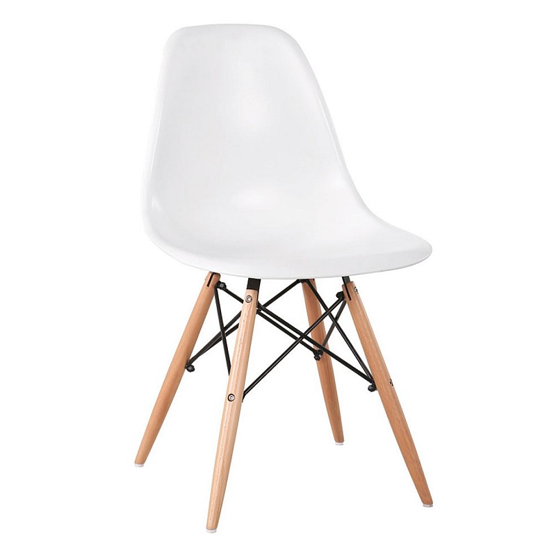 ART Wood Καρέκλα Ξύλο / PP Άσπρο