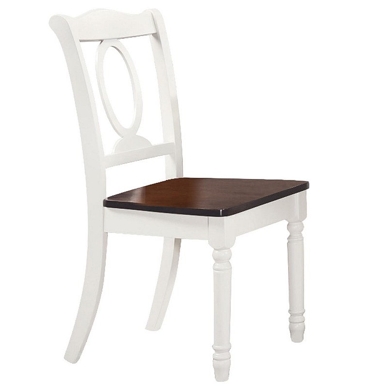 NAPOLEON Καρέκλα Άσπρη / Καρυδί