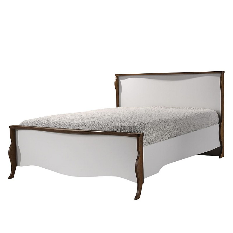SCARLET Κρεβάτι Διπλό Antique Oak / Άσπρο