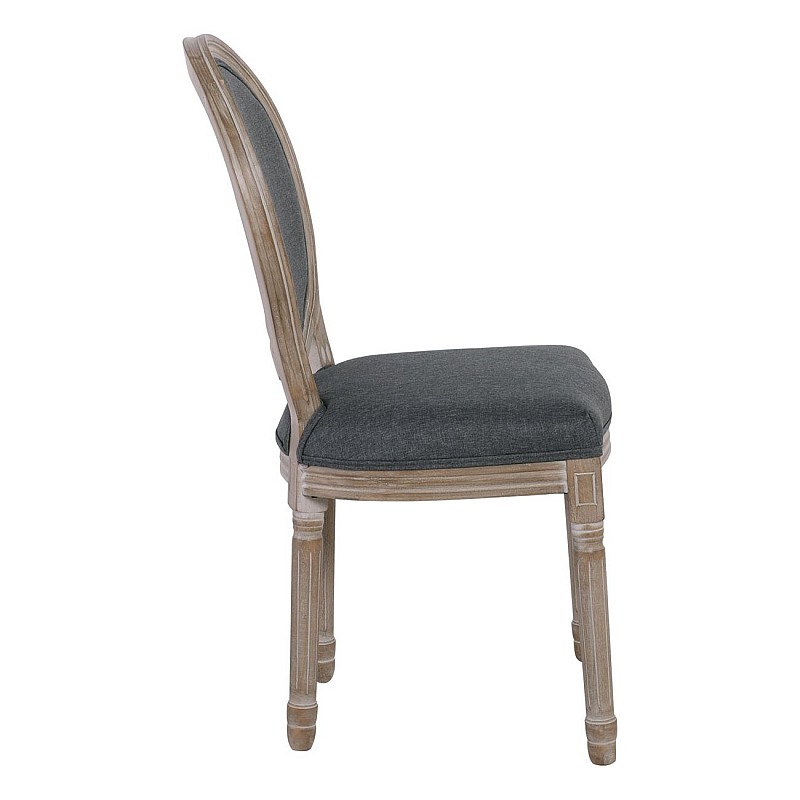 JAMESON Καρέκλα Decape / Ύφασμα Γκρι