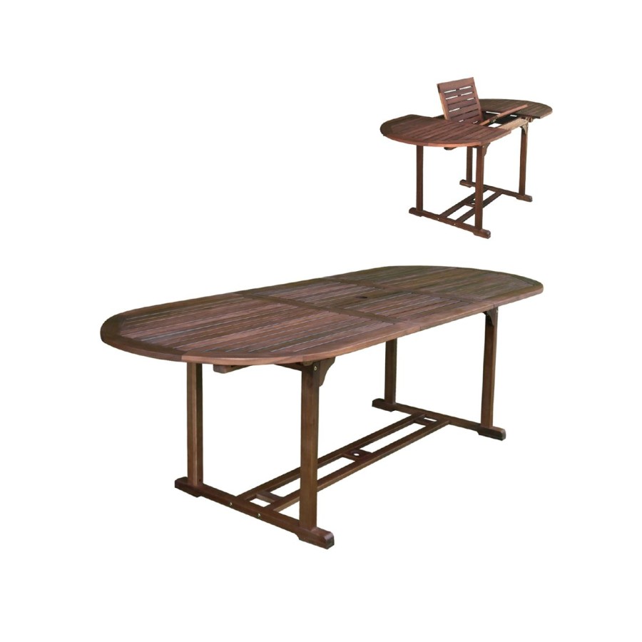 GARDEN τραπέζι επεκτ/νο Oval Ξύλο Acacia