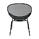 OLIVER Καρέκλα K/D Κήπου Βεράντας / Μέταλλο Βαφή Μαύρο