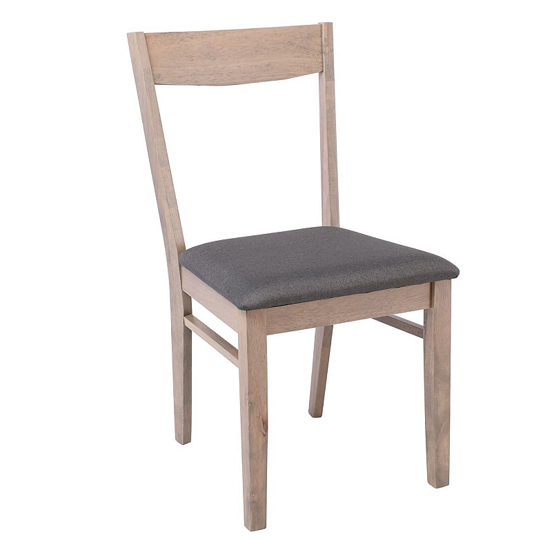 RINGO Καρέκλα Smoke Beech / Ύφασμα Γκρι