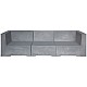 CONCRETE 3θέσιος καναπές Cement Grey