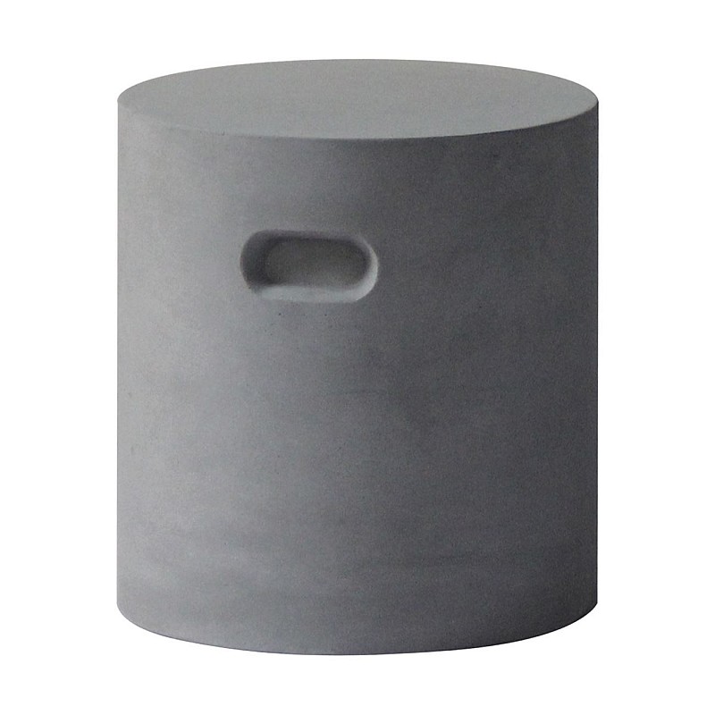 CONCRETE Cylinder σκαμπώ Cement Grey
