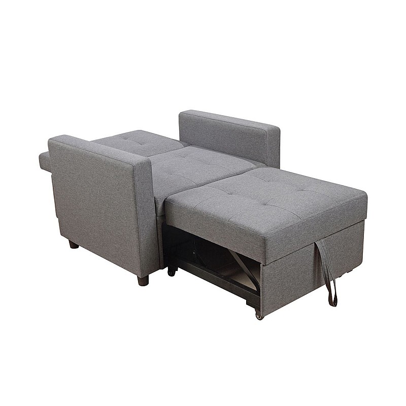 IMOLA Πολυθρόνα / Κρεβάτι Σαλονιού - Καθιστικού / Ύφασμα Ανοιχτό Γκρι