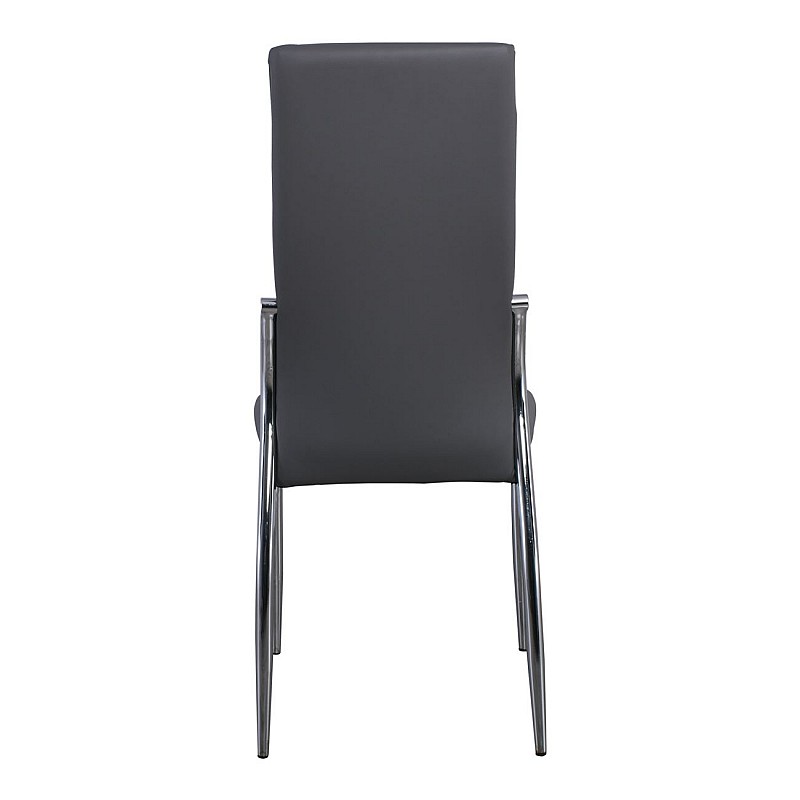 FRESH Καρέκλα K/D Χρώμιο / Pvc Γκρι