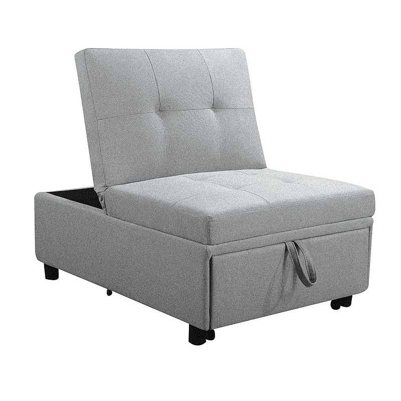 IMOLA Καρέκλα / Κρεβάτι Σαλονιού - Καθιστικού / Ύφασμα Ανοιχτό Γκρι