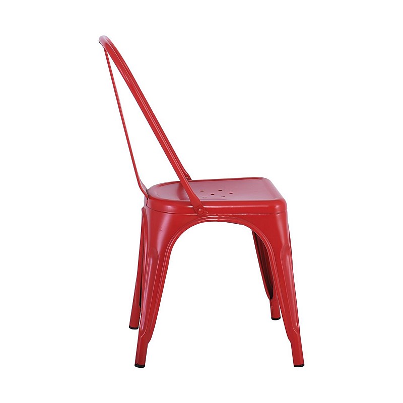 RELIX καρέκλα Steel Κόκκινο Matte