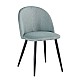BELLA Καρέκλα Μέταλλο Βαφή Μαύρο / Ύφασμα 100
