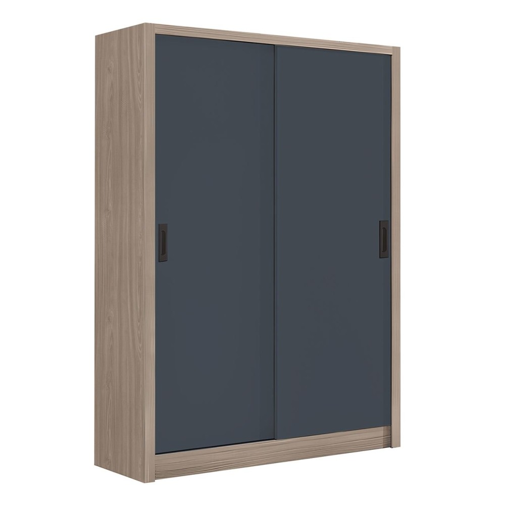 VANITY Ντουλάπα Δίφυλλη -Συρόμενη, Αποχρώσεων Sonoma Oak & Grey