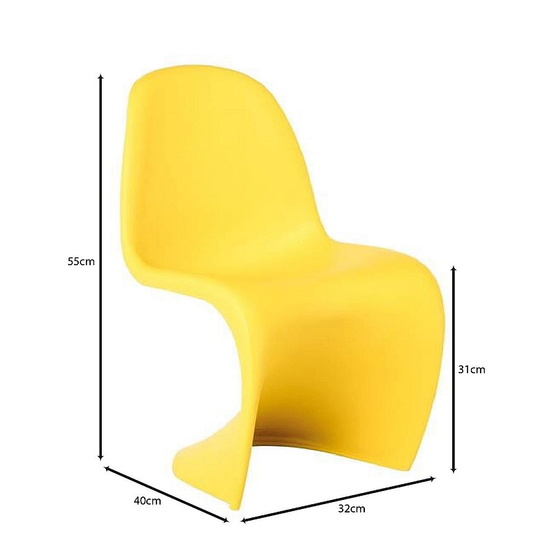 BLEND Kid Καρέκλα, PP Κίτρινο